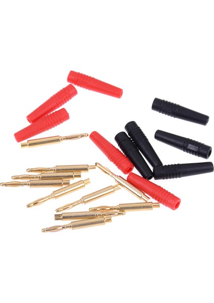 RANDOM10PCS 2mm Tel Kordon Lehim Tipi Muz Fişi Jack Konnektörü Altın Kaplama (Yurt Dışından)