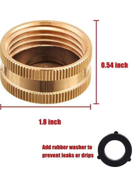 Namuny Bahçe Hortumu Dişi Uç Kapağı, Ekstra 12 Pullu Pirinç Sot Kapağı, 3/4 Inç, 4'lü Paket (Yurt Dışından) fırsatları