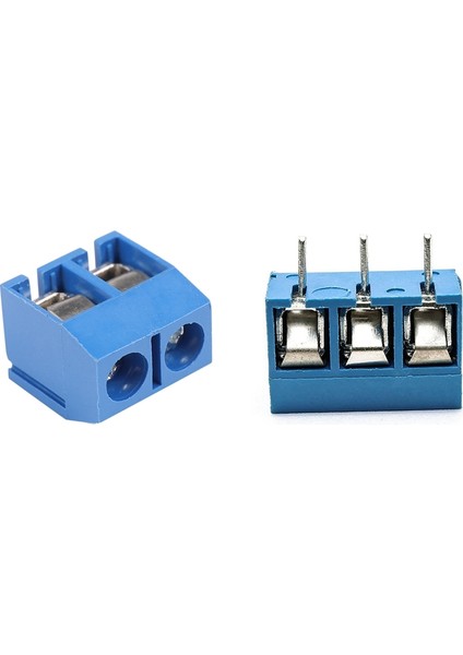 20 Adet 2-Pin Vidalı Terminal Bloğu Konektörü ve 100 Adet Mavi Abs KF301-3P 5.08MM 3 Pin Bağlantı Vidalı Terminal Konnektörü (Yurt Dışından)