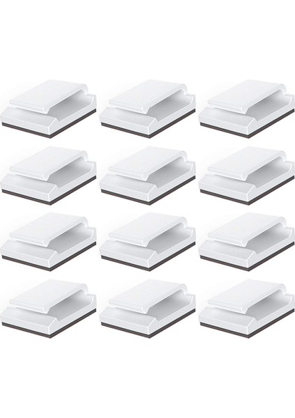 Yapışkanlı Kablo Klipsleri, 100 Adet Tel Klipler Kablo Tel Yönetimi Tutucu Araba, Ofis ve Ev Için Kablo Bağı Tutucu Kelepçeleri (Yurt Dışından)