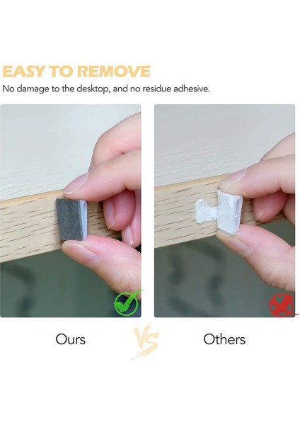 Yapışkanlı Kablo Klipsleri, 100 Adet Tel Klipler Kablo Tel Yönetimi Tutucu Araba, Ofis ve Ev Için Kablo Bağı Tutucu Kelepçeleri (Yurt Dışından) indirimleri