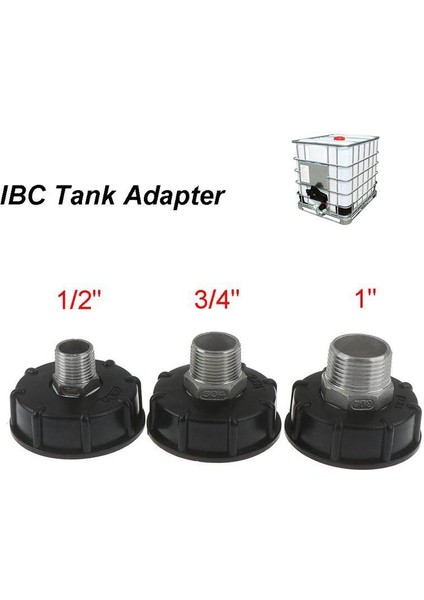 Greenwind 60MM Konu Ibc Su Deposu Adaptörü Bahçe Parçaları Değiştirme 1/2 3/4 1 (Yurt Dışından) modelleri