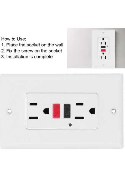 Ödül Electrique Duvar Fişi Amerikan Gfcı Akıllı Topraklama Arızası Sızıntısı (Yurt Dışından) modelleri