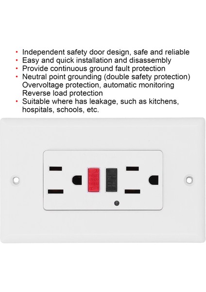 Ödül Electrique Duvar Fişi Amerikan Gfcı Akıllı Topraklama Arızası Sızıntısı (Yurt Dışından) fırsatları