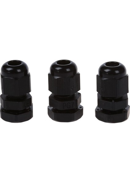 60 Adet Pg7 Su Geçirmez Konnektör Rakoru Siyah, 4-7mm Çaplı Kablo Için (Yurt Dışından)