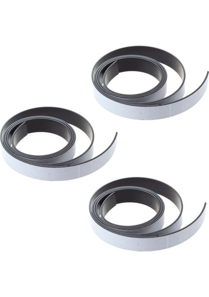 Adet 1m Şerit Mıknatıs Manyetik Esnek Rulo Şerit Mıknatıs Yapışkanlı Şerit 10X1.5MM (Yurt Dışından)