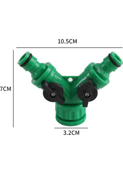 Konektörü Yeniden Kapatılabilir Hızlı Bağlantı Damla Sulama Sistemi Adaptörü 3 Yollu Vana Karşılaşması (Yurt Dışından)