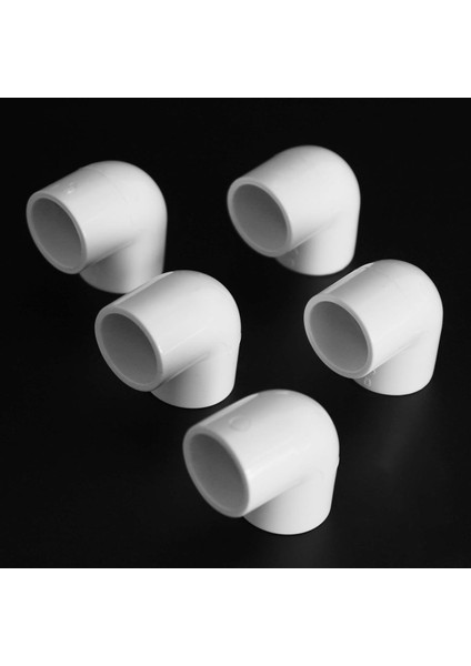 30 Parça 20MM Dia 90 Açı Derece Dirsek Pvc Boru Bağlantı Parçaları Adaptör Konnektörü Beyaz (Yurt Dışından)