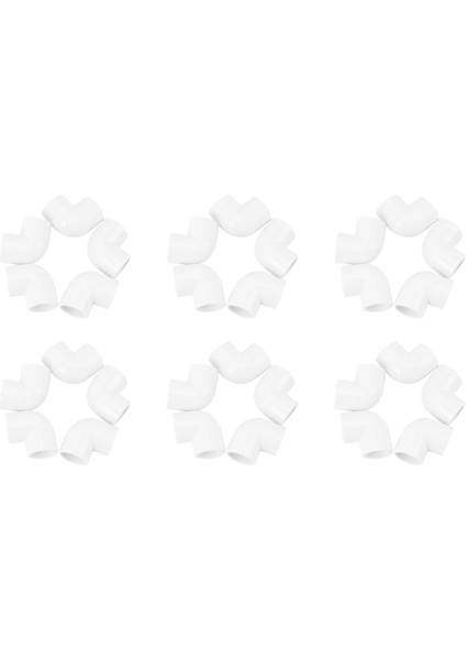 30 Parça 20MM Dia 90 Açı Derece Dirsek Pvc Boru Bağlantı Parçaları Adaptör Konnektörü Beyaz (Yurt Dışından) modelleri