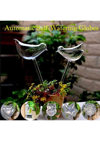 Cam Fabrikası Çiçek Suyu Otomatik Kendi Kendine Sulama Cihazları Kuş Yıldız Kalp Tasarımı Eatop (Yurt Dışından) fiyatları