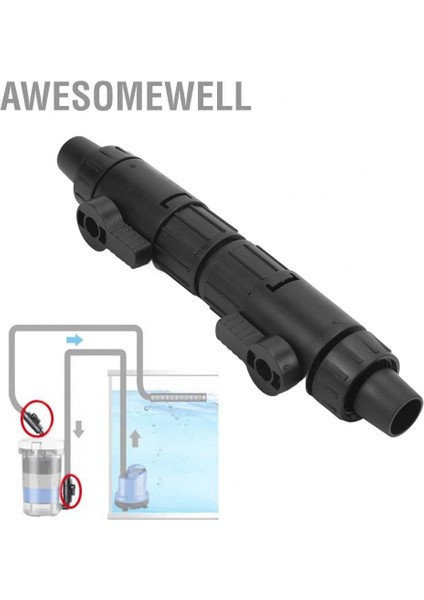 Awesomewell Akvaryum Hortum Vanası 1/2in Balık Tankı Borusu Hızlı Bırakma Konnektör Adaptörü (Yurt Dışından) indirimleri