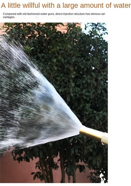 Pirinç Yüksek Basınçlı Araba Yıkama Ayarlanabilir Düz Saplı Hortum Memesi Bahçe Aracı Musluk Ev Aksesuarları Araba Yıkama Memesi (Yurt Dışından)