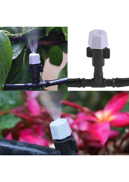 Beerıs Dıy Bahçe Veranda Misting Mini Akış Damla Sulama Misting Soğutma Sistemi Sis Başlığı Yağmurlama Bitki Çiçek Için (Yurt Dışından)