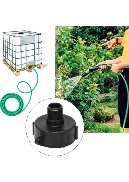 275 330 Ibc Tote Adaptör Su Hortumu Erkek Adaptör Bahçe Hortumu Tahliye Fişi Konnektörü - Kaba Dişli x Bahçe Hortumu (Yurt Dışından)