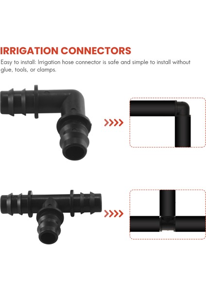 Sulama Bağlantı Parçaları Kiti, 34 Parça Sulama Suyu Hortum Konnektörü Için Sulama Dikenli Konnektörler (Yurt Dışından) fırsatları
