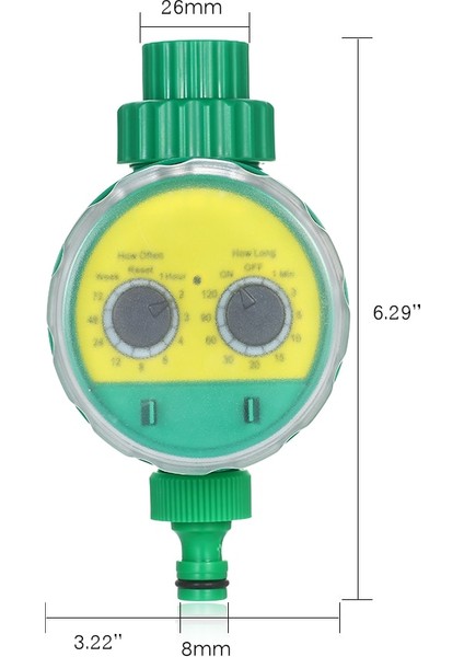 Otomatik Bahçe Sulama Kontrol Cihazı Dijital LCD Elektronik Programlanabilir Vana Hortum Su Zamanlayıcı Su Geçirmez Otomatik Açık Kapalı (Yurt Dışından)