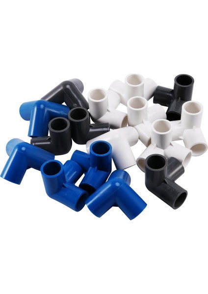 Bahçe Sulama Için 16 Adet Plastik Pvc 20MM Hortum Tee Konektörü (Yurt Dışından)