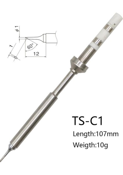 TS100 Mini Havya Dijital Havya Ucu Yedek Bit Kafa B2 Bc2 C4 D24 Kı Ku Ils C1 Kurşunsuz (Yurt Dışından)