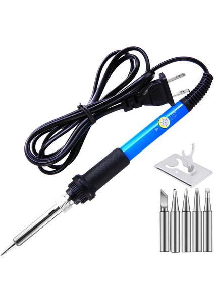 Ayarlanabilir Sıcaklık Elektrikli Havya 220V 110V 60W Kaynak Lehim Rework Istasyonu Isı Kalem Ipuçları Tamir Araçları (Yurt Dışından)