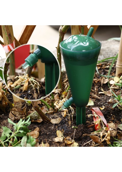 Şeffaf Pp Plastik Otomatik Damla Sulama Cihazı Plug-In Huni Şekli Kendiliğinden Sulanan Ev Bahçe Aksesuarları 1 Adet (Yurt Dışından)