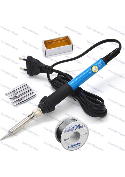 Ab/abd Elektrikli Havya Kitleri 220V 110V 60W Sıcaklık Ayarlanabilir Kaynak Onarım Aracı Kalay Soder Tel 5 Demir Ipuçları (Yurt Dışından) modelleri