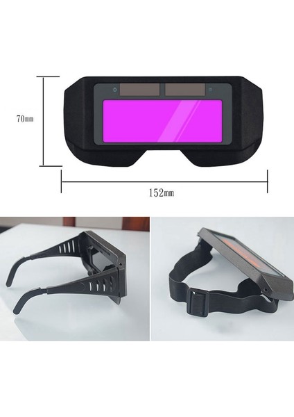 Güneş Otomatik Kararan LCD Kaynak Kask Gözlük Maskesi Gözlük Gözler Koruyucu Kaynakçı Kap Gözlük Makinesi Lehimleme Maskesi (Yurt Dışından)