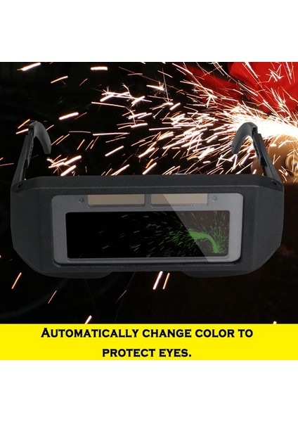 Güneş Otomatik Kararan LCD Kaynak Kask Gözlük Maskesi Gözlük Gözler Koruyucu Kaynakçı Kap Gözlük Makinesi Lehimleme Maskesi (Yurt Dışından)