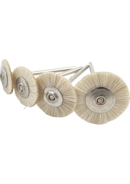 10 Adet/torba 2.35MM Parlatma Fırçası Tekerlek Diş Laboratuvarı Laboratuar Malzemeleri Yumuşak Beyaz Keçi Kılı Döner Araçları Düşük Hız Hp Shank Buff (Yurt Dışından) indirimleri