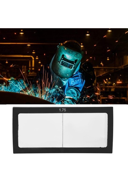 Ark Kaynağı Büyüteç Lens Kaynakçı Ekran Kask Cam Diyoptri 1.75 Parlama Önleyici Kaynak Maskesi Gözlük (Yurt Dışından)