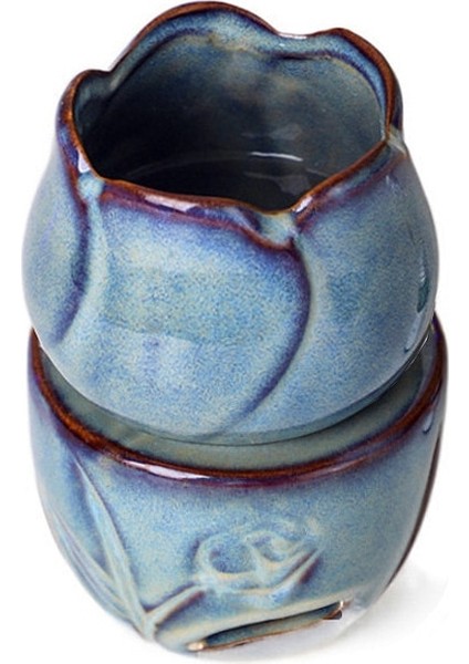 2022 Yeni Lale Şekli Seramik Tütsü Brülör Aromaterapi Yağ Sobası Mum Fırın Kapalı Koku Araçları Süslemeleri (Yurt Dışından) fiyatları