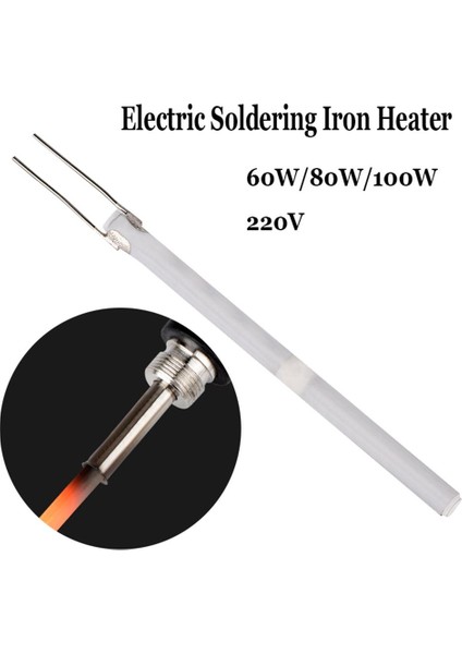1/2 Adet Ayarlanabilir Sıcaklık Elektrikli Havya Isıtıcı 220V 80W 60W 100W Seramik Dahili Isıtma Elemanı 908 908S (Yurt Dışından)