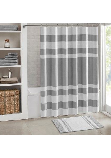 Oryantallady Duş Perdesi Şerit Baskı Su Geçirmez Küf Geçirmez Ev Otel Banyo Malzemeleri (Yurt Dışından)