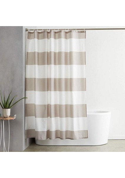 Oryantallady Duş Perdesi Şerit Baskı Su Geçirmez Küf Geçirmez Ev Otel Banyo Malzemeleri (Yurt Dışından)