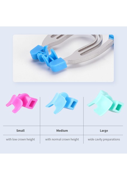 Azdent Dental Matris Kesit Konturlu Metal Yaylı Klips Halkaları Kelepçeler Takozlar Diş Hekimi Araçları (Yurt Dışından) modelleri