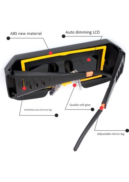 Kaynak Koruyucu Maske-1 x Kaynak Başlığı 1 x Lastik Bant 1 x Gözlük Çerçevesi-Siyah (Yurt Dışından) indirimleri