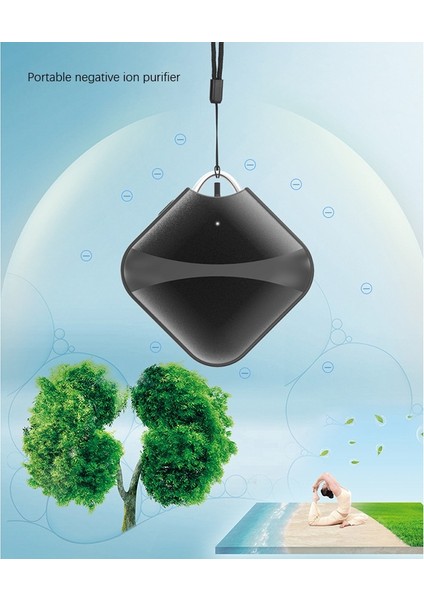 Araba Hava Temizleyici-1 x Hava Temizleyici 1 x USB Kablosu 1 x Kordon-Yeşil (Yurt Dışından)