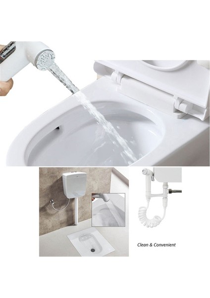 Adet El Tuvalet Bide Musluk Duş Püskürtücü El Bide Musluk Banyo El Püskürtücü Duş Başlığı Kendi Kendini Temizleme Araçları (Yurt Dışından) modelleri