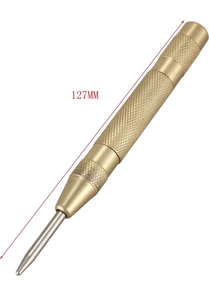 Br Sarı Otomatik Merkez Zımba Yaylı Krom Perçin Vidası Otomatik Işaret Delik Uzunluğu 127MM (Yurt Dışından)