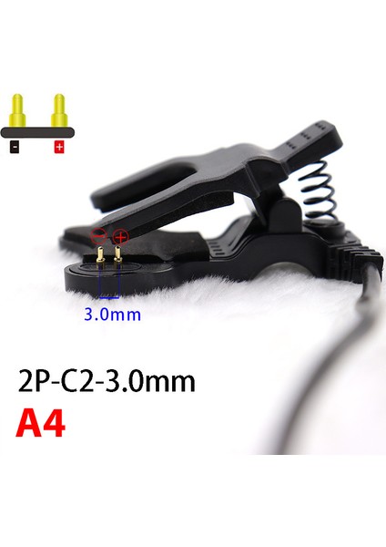 TW64 Akıllı Saat Evrensel USB Şarj Kablosu Siyah 2/3 Pin Şarj Klipsi Fengshi (Yurt Dışından)