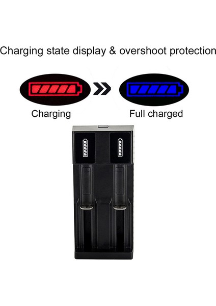 3.7V 18650 26650 14500 Li-Ion Için USB Bağlantı Noktası Çift Yuvalı Evrensel Pil Şarj Cihazı (Yurt Dışından) modelleri