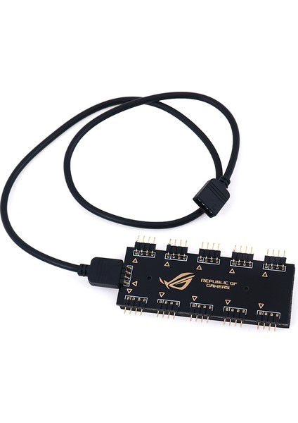 10 Rgb Senkronizasyon Hub Ayırıcı Uzatma Kablosu 5V 4pin /12V 4ın Arayüzü (Yurt Dışından) fiyatları