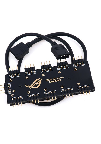 10 Rgb Senkronizasyon Hub Ayırıcı Uzatma Kablosu 5V 4pin /12V 4ın Arayüzü (Yurt Dışından) indirimleri