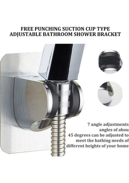 Ma Ücretsiz Delme Vantuz Tipi Ayarlanabilir Banyo Duş Başlığı Braketi (Yurt Dışından) fırsatları