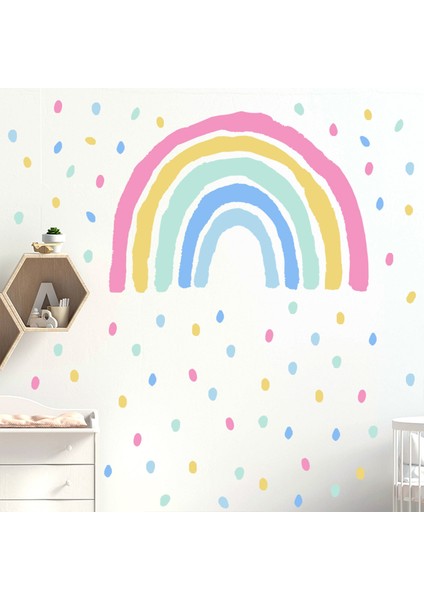 Gökkuşağı Dekoratif Duvar Sticker Duvar Resimleri Oturma Odası Yatak Odası Arka Plan Duvar Oturma Odası Banyo Ev Ofis Için (Yurt Dışından)