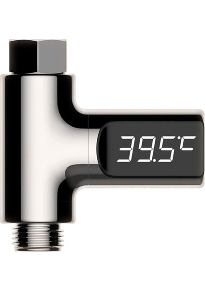 LED Su Sıcaklık Ölçer Bebek Banyo Yaratıcı Musluk Duş LED Termometre-Gümüş 81.0*80.6*30.0mm (Yurt Dışından)