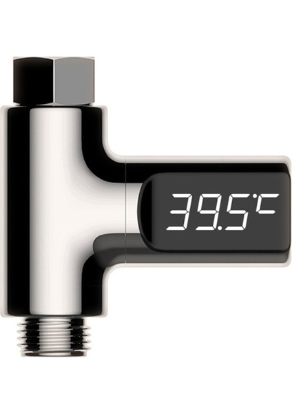 LED Su Sıcaklık Ölçer Bebek Banyo Yaratıcı Musluk Duş LED Termometre-Gümüş 81.0*80.6*30.0mm (Yurt Dışından)