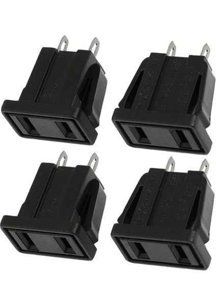 10 x Abd Tipi Ac Priz Ac 125V 15A ve 1 Adet 2m 50MM Genişlik Pvc Isıyla Daralan Sarma Tüpü Kırmızı 2 x 18650 Için (Yurt Dışından)