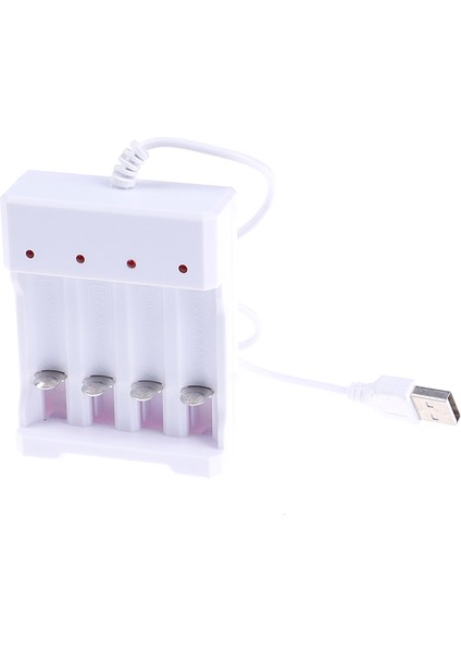 Evrensel USB 4 Yuva Çıkışlı Pil Şarj Cihazı Pil Hızlı Şarj Adaptörü (Yurt Dışından)