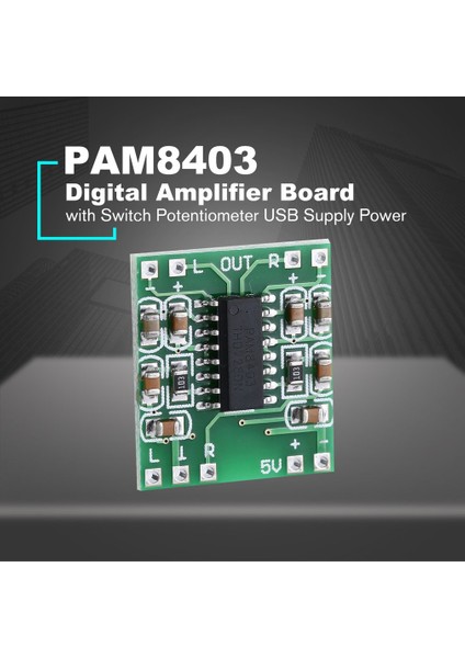 PAM8403 Mini Dijital Amplifikatör D 5V Anahtar Potansiyometresi USB Besleme Gücü (Yurt Dışından)