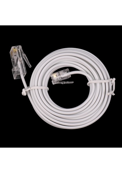 RJ11 6P4C - RJ45 8P4C Modüler Telefon Internet Uzatma Kablosu 3 Metre (Yurt Dışından)